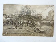 Old postcard photo barking of cork unmasking manufacturer old trade (19304)