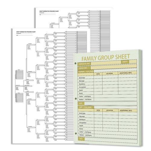 Family tree charts pedigree - tree,