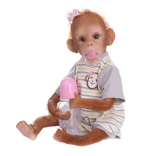 Poupées singe bébé reborn - bébé,