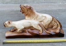 Jolie statue céramique lion