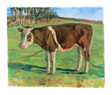 Étude sur Bovin Dans Un Pré