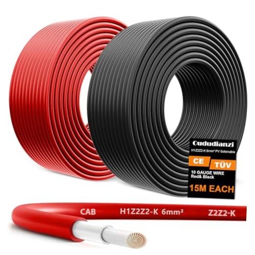 Solar panel wire 10awg - 2x,