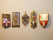 Lot of 5 ESAT 22RI PARA 3DI 1stRI Badges