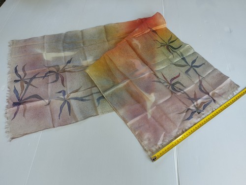 Foulard peint main - foulard,