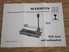 MARKLIN HO 5112 ELEMENT DETELEUR NOTICE