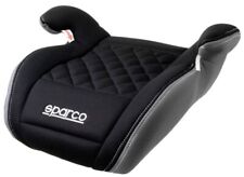 Sparco F100KI Siège Enfant 125-150Cm Rehausseur Noir/Gris Matelassé Voiture