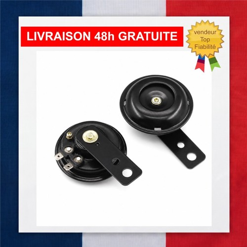 Klaxon moto 12v universel noir - klaxon,