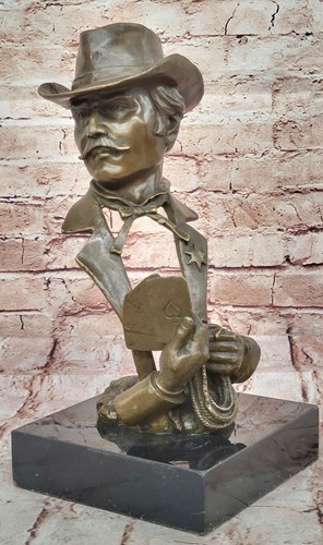 Sculpture bronze western - bronze,