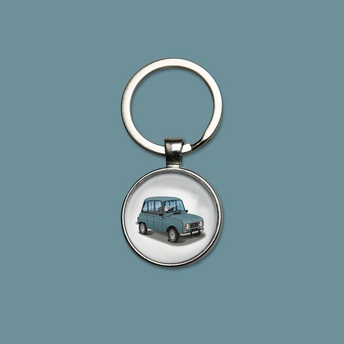 Porte clefs savane - 4l, bleu