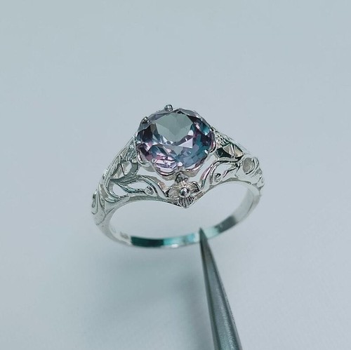 Bague alexandrite en - en,