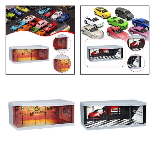 Vitrine garage scène - garage, 1:64,