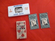 lot of gillette blue blade razor blades-asset heart-gillette super silver