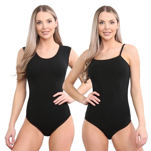 Body noir coton - body, en