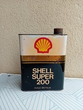 Ancien Bidon Huile Shell Super