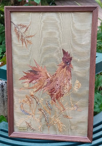 Ancien cadre tableau coq - cadre,