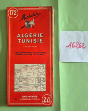 No. 16262 / Michelin / road map 172; ALGERIA TUNISIA 1958-1960