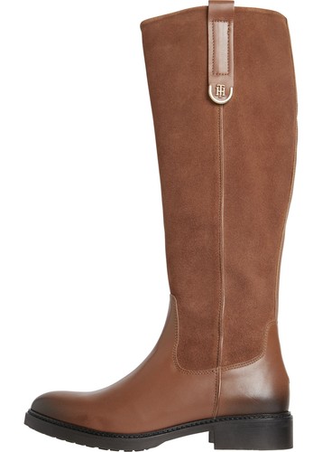 Bottes daim contrasté - en,