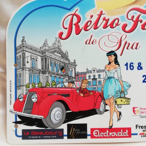 Plaque originale retro - originale, folies