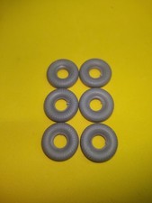 DINKY TOYS LOT DE 6 PNEUS GRIS