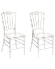 Lot de 2 Chaises en Plastique