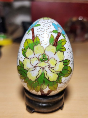 Oeuf décoratif cloisonné - oeuf,