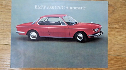Bmw 2000 coupe feuillet - bmw, cs