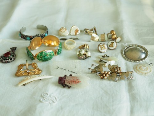 Lot bijoux anciens bracelets - bijoux,