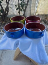 Lot de 4 casseroles en terre