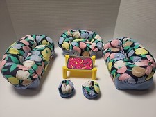 Meubles de Salon pour Barbie en Tissu ToyMax 1999