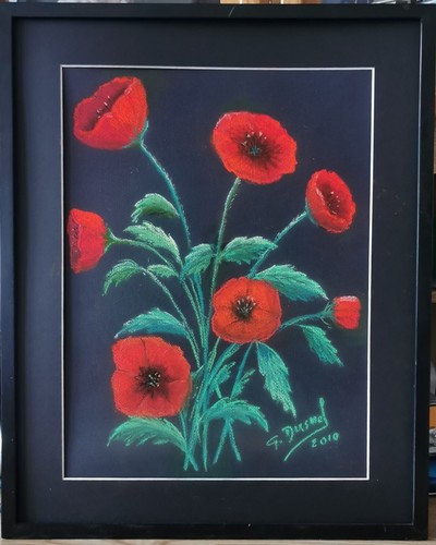 Pastel sec bouquet - "bouquet, de