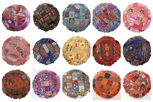 Coussins ronds patchwork - ronds,