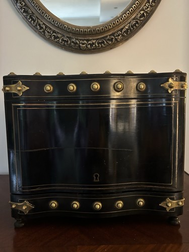 Coffret bar bois noir et - bois,