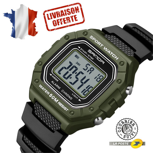 Montre numérique homme - ⌚,