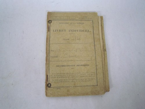 Livret militaire individuel - livret,