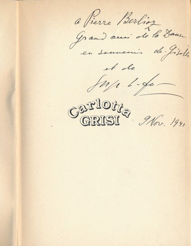 Serge lifar envoi autographe - lifar,
