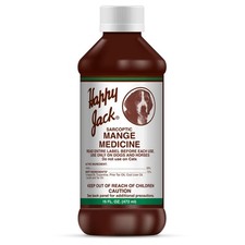 Happy Jack Mange Medicine 16 Fl Oz Fast Acting Skin Treatment for Dogs and Ho...