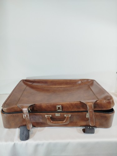 Valise vintage cuir - vintage, marron