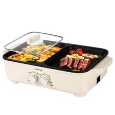 Appareil a Fondue Chinoise Hot Pot et Barbecue Electrique 220V Hotpot électri...