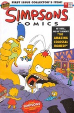 Simpsons Comics #1 (with poster) VF; Bongo | Fantastic Four 1 Tribute - we combi