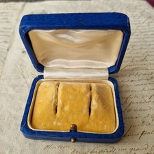 Ecrin Boite A Bijoux Ancien 1920 Boucles D'Oreilles Earrings Jewel Case Box