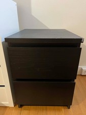 2 Mini commodes, couleur noir