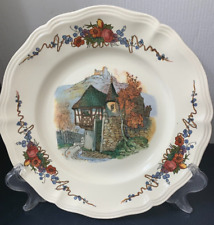 Antique Sarreguemines Plates Obernai Alsatian Village Mande in France. Estate