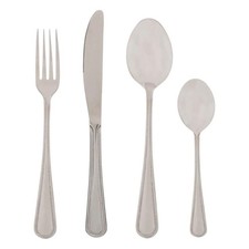 Ménagère 24 Pièces en Inox "Perle" 27cm Argent