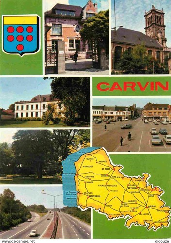 Carte postale carvin - postale,