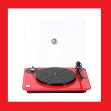 Elipson Chroma 400 MM Turntable – Red Gloss, Manual Belt-Drive, Ortofon OM10