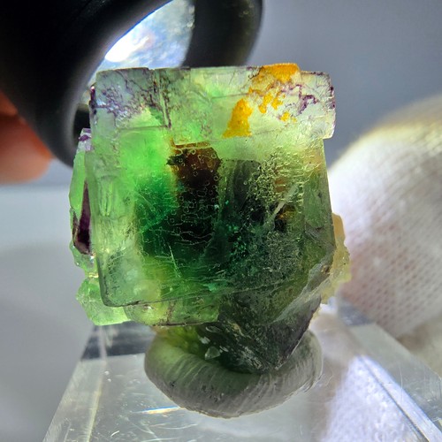 Cube fluorite fantôme - de,