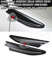 Fits 12-16 Toyota Scion FR-S FRS T-Style Front Fender Aero Fin (ABS)