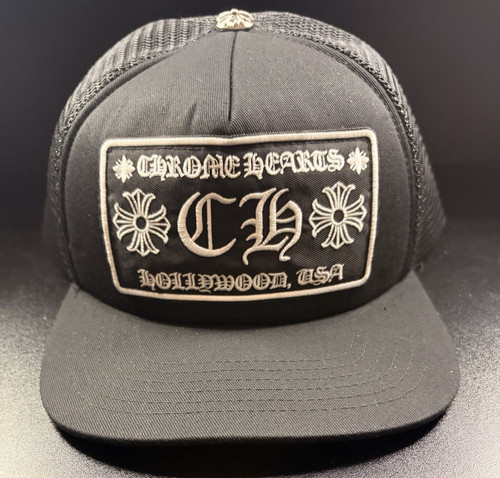 Chrome hearts black trucker - chrome,
