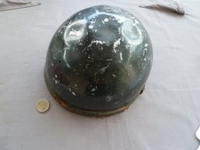 Ancien casque moto en aluminium marque GEMO