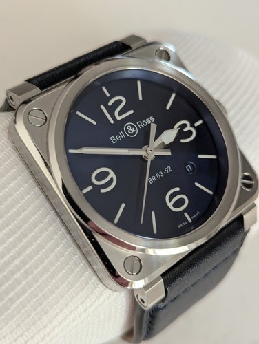 Bell ross br03 blue steel - br03-92,